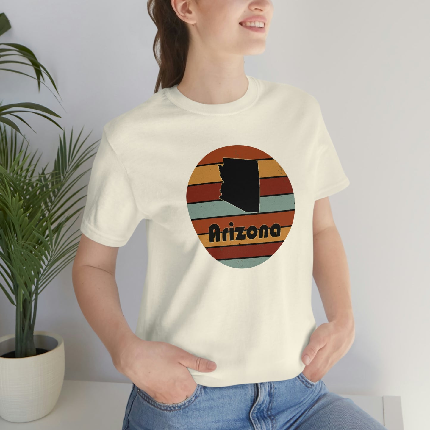 Arizona Retro Sunset Unisex Jersey Short Sleeve Tee Tshirt T-shirt