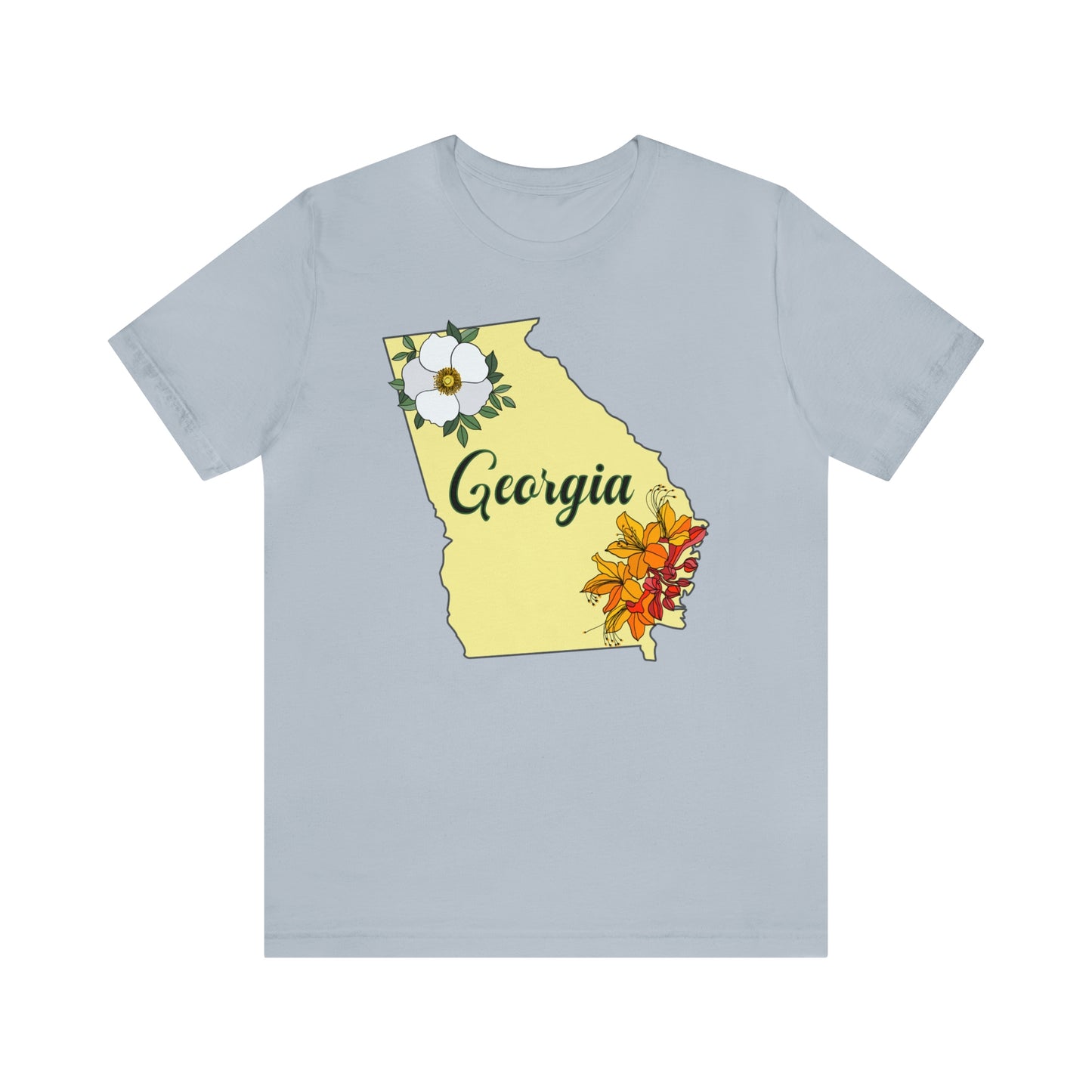 Georgia State Flower Short Sleeve T-shirt