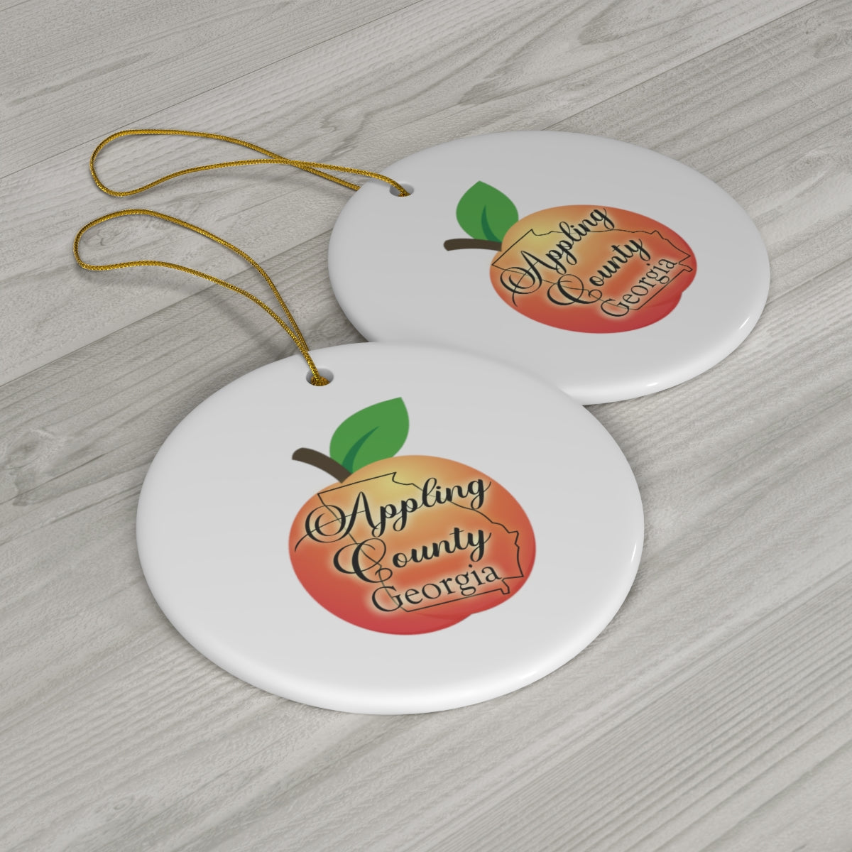 Appling County Georgia Ceramic Ornament, 1-Pack