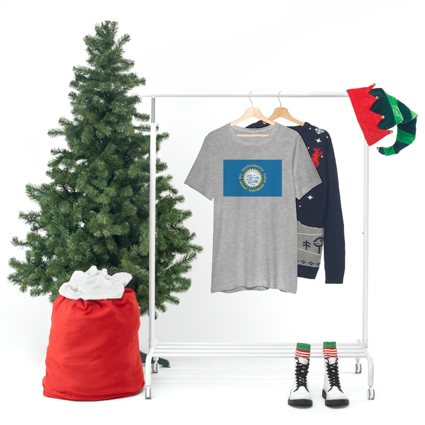 South Dakota Flag Unisex Jersey Short Sleeve Tee Tshirt T-shirt