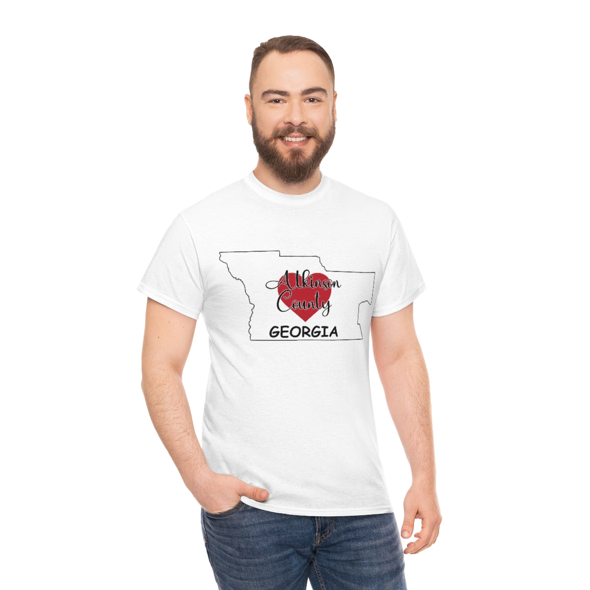 Atkinson County Georgia Unisex Heavy Cotton Tee