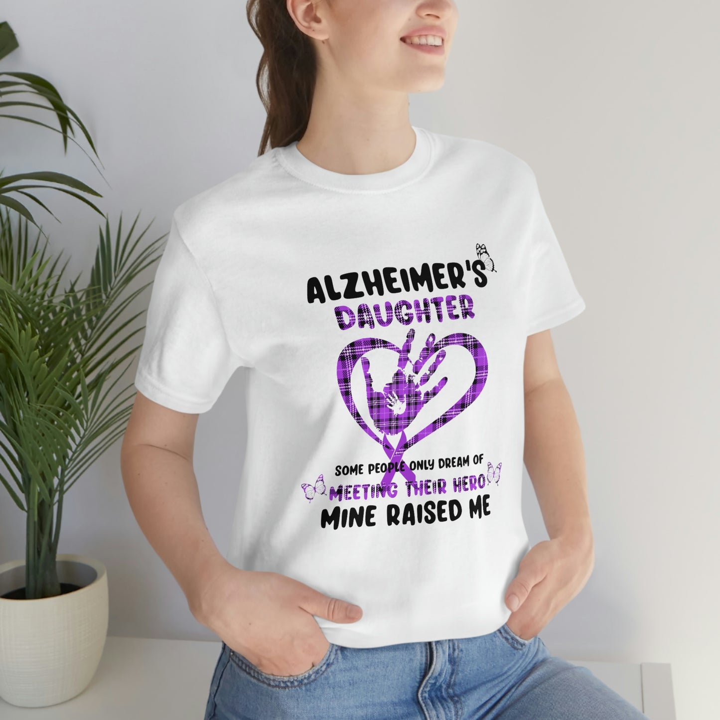 Alzheimer's Daughter Print Unisex Jersey Short Sleeve Tee