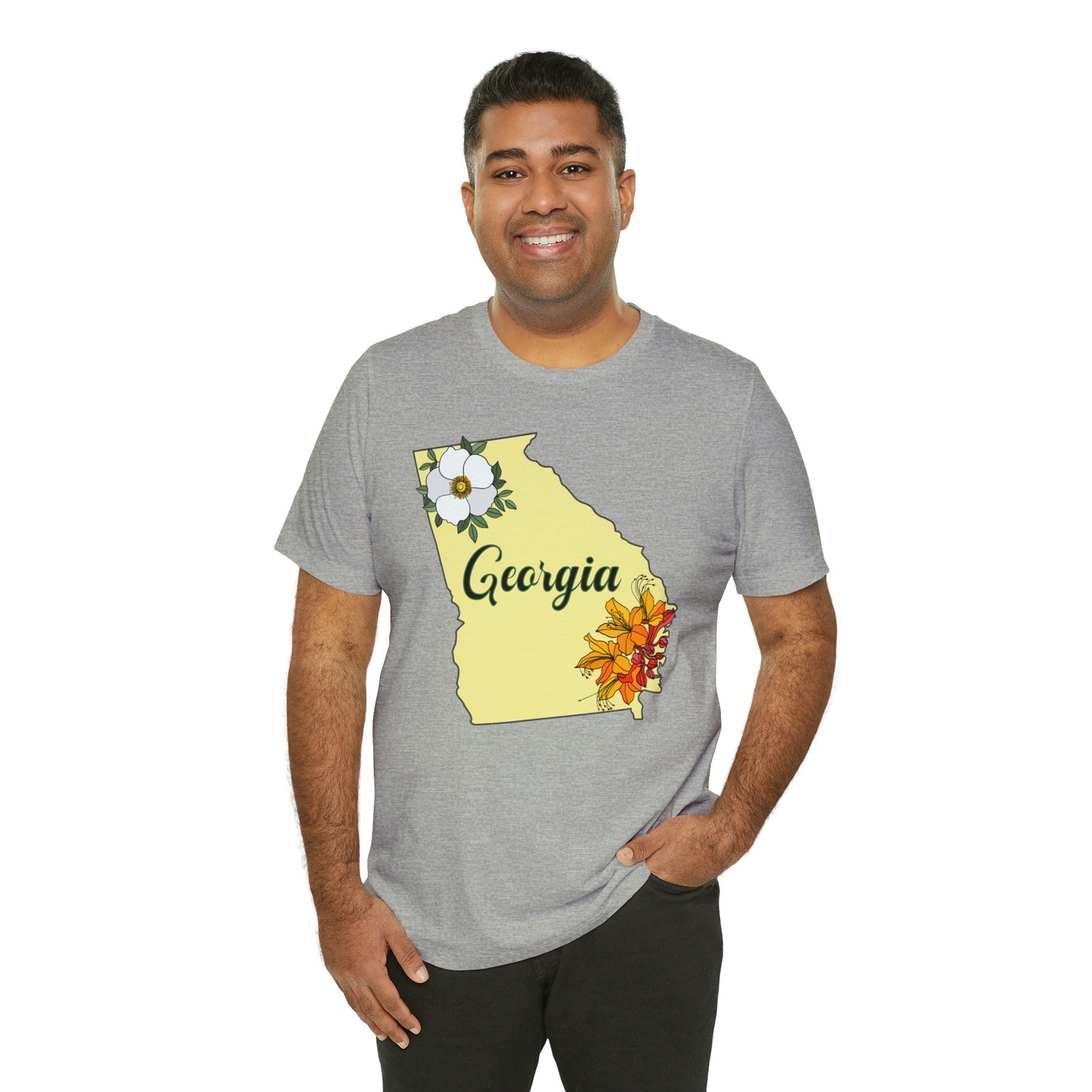 Georgia State Flower Short Sleeve T-shirt