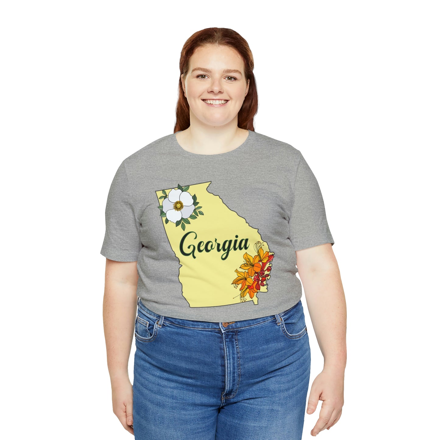 Georgia State Flower Short Sleeve T-shirt