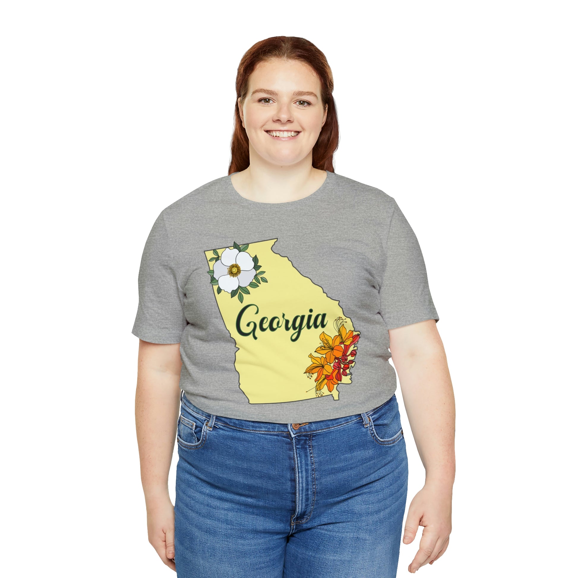Georgia State Flower Short Sleeve T-shirt