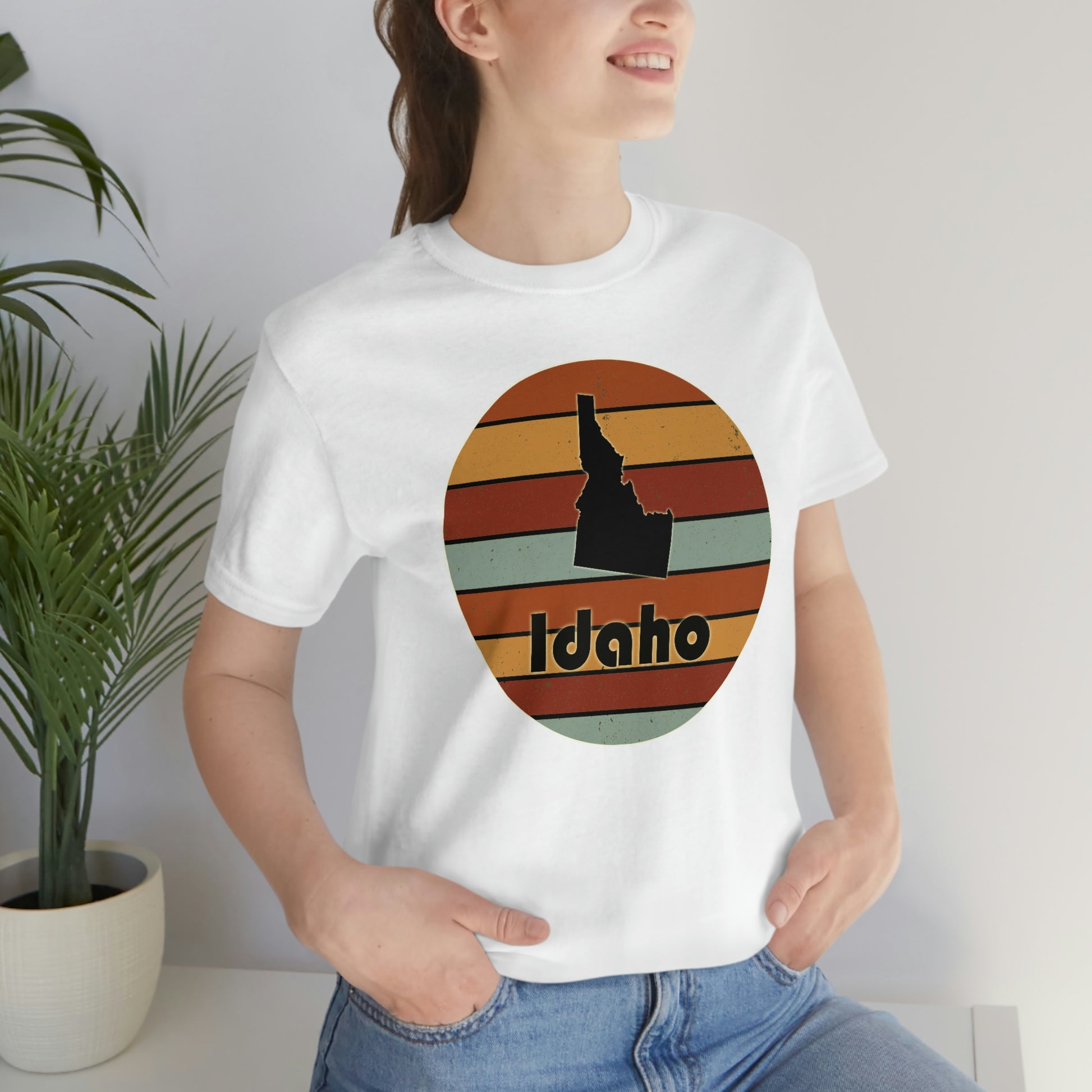 Idaho Retro Sunset Short Sleeve T-shirt