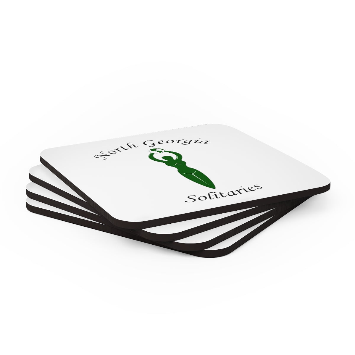North Georgia Solitaries Corkwood Coaster Set