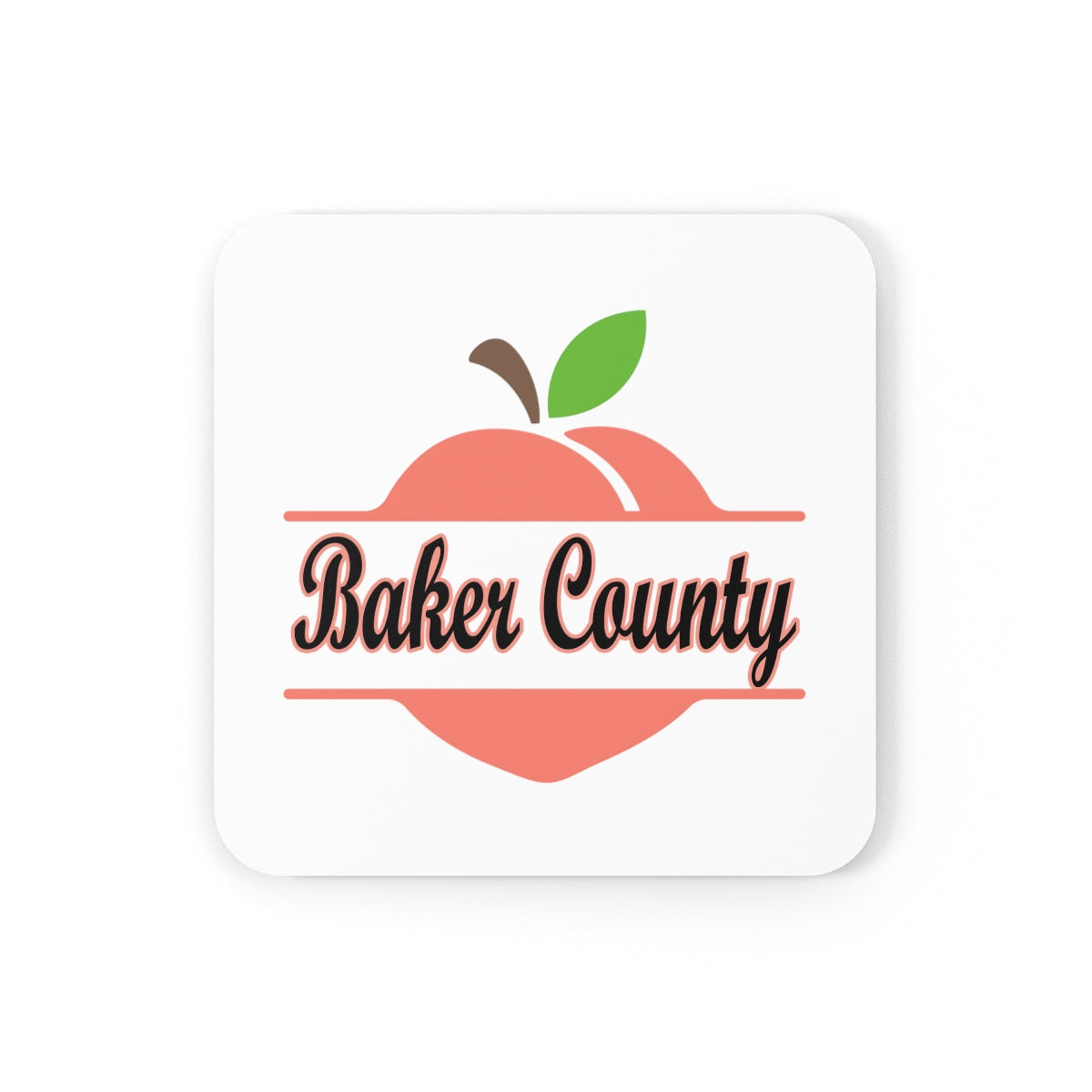 Baker County Georgia Corkwood Coaster Set
