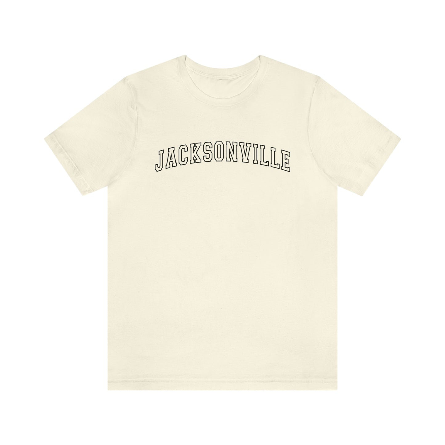 Jacksonville Varsity Letters Arch Florida Short Sleeve T-shirt