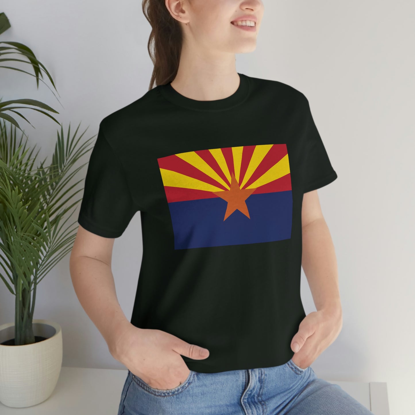 Arizona Flag Unisex Jersey Short Sleeve Tee Tshirt T-shirt