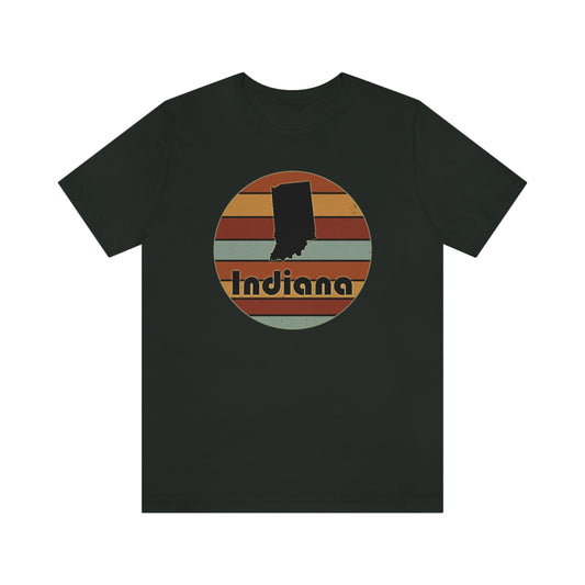 Indiana Retro Sunset Short Sleeve T-shirt