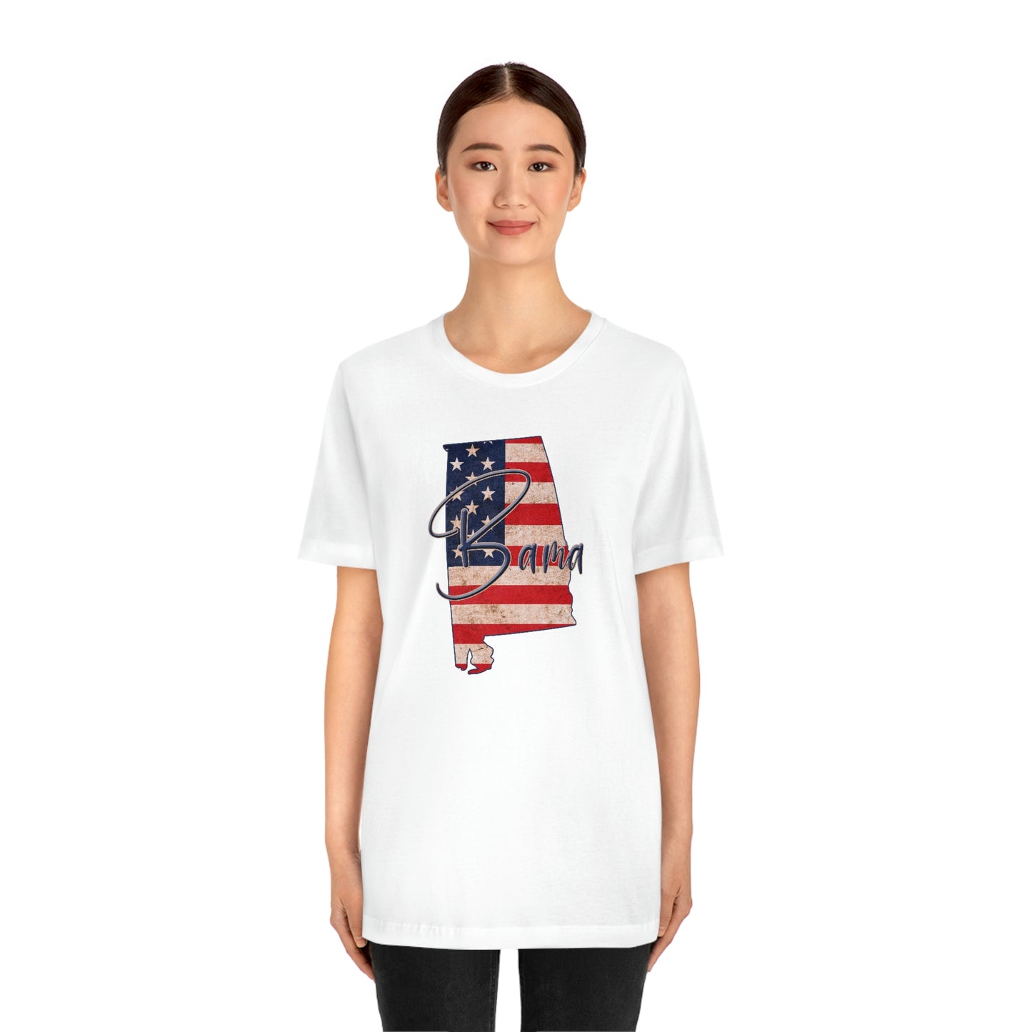 Alabama Bama Flag Unisex Jersey Short Sleeve T-shirt