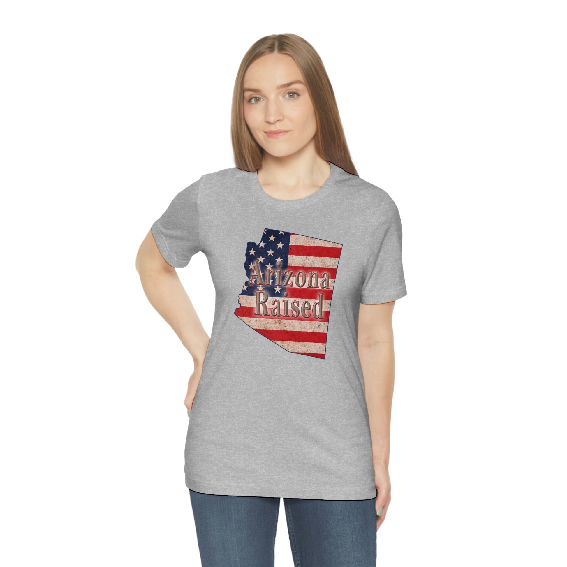 Arizona Raised Flag Unisex Jersey Short Sleeve Tee Tshirt T-shirt