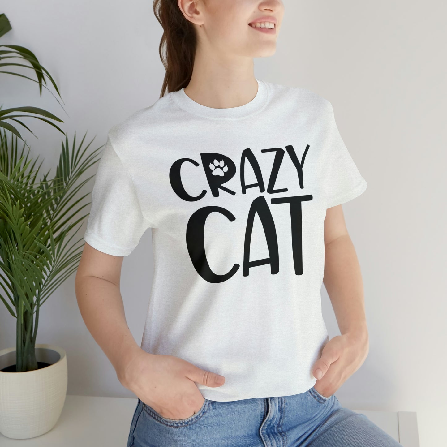 Crazy Cat Short Sleeve T-shirt