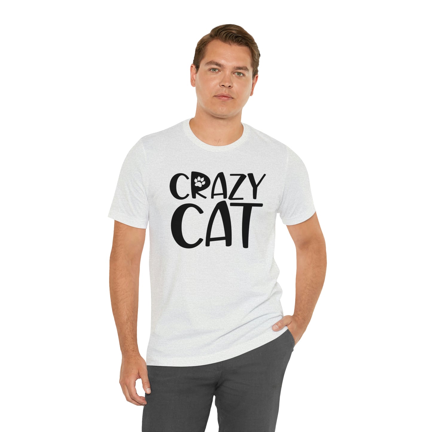 Crazy Cat Short Sleeve T-shirt
