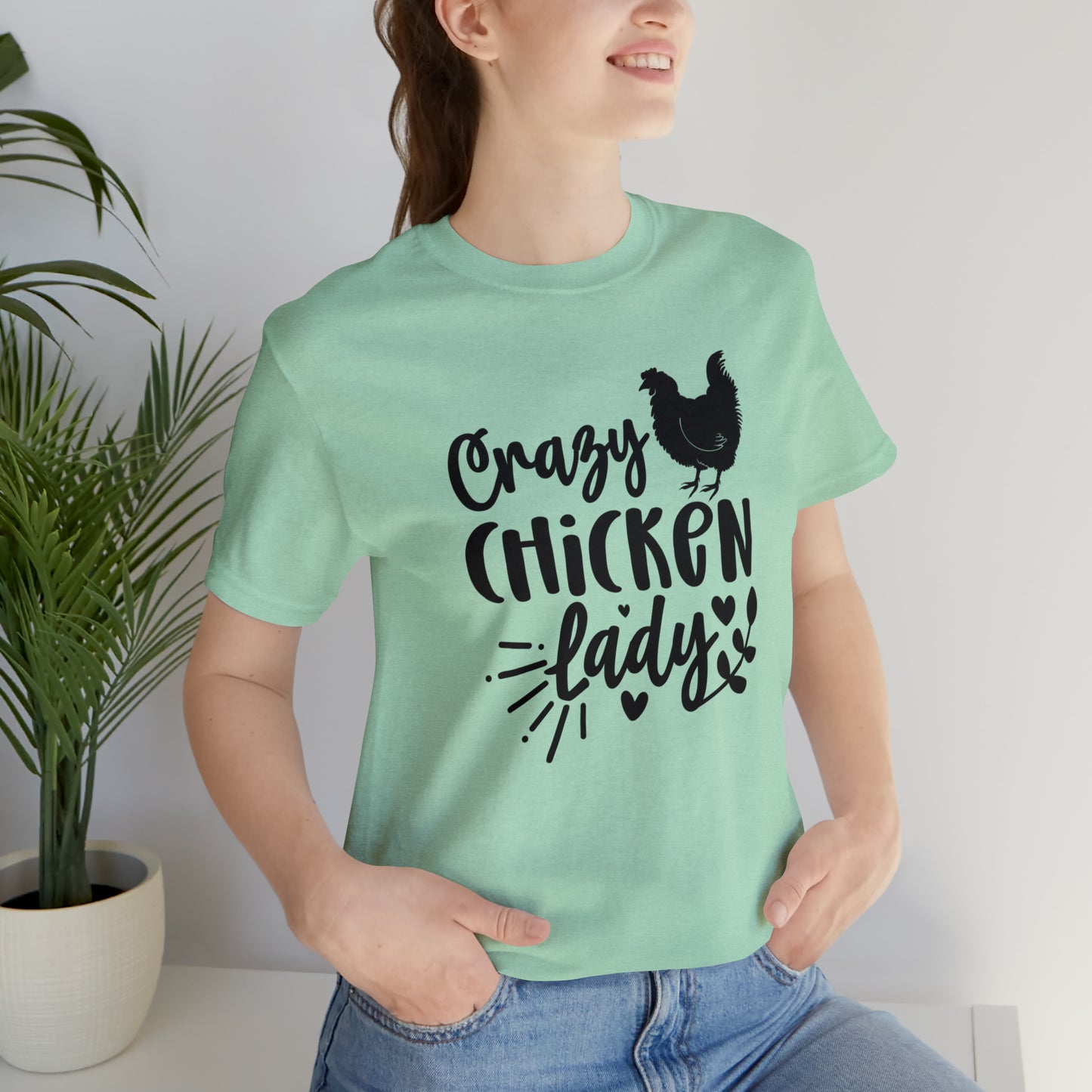 Crazy Chicken Lady Short Sleeve T-shirt