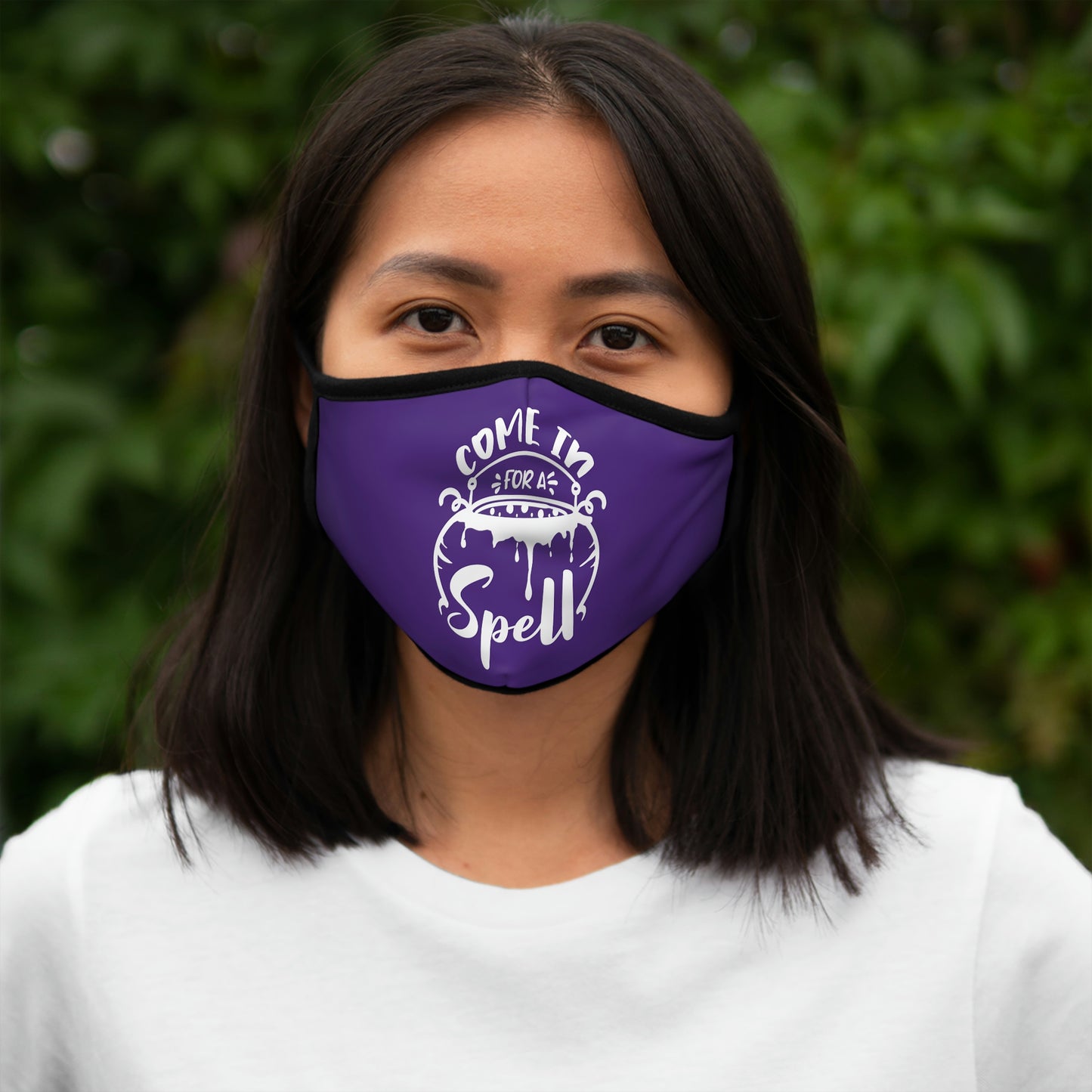 Come in for a Spell Fitted Polyester Face Mask