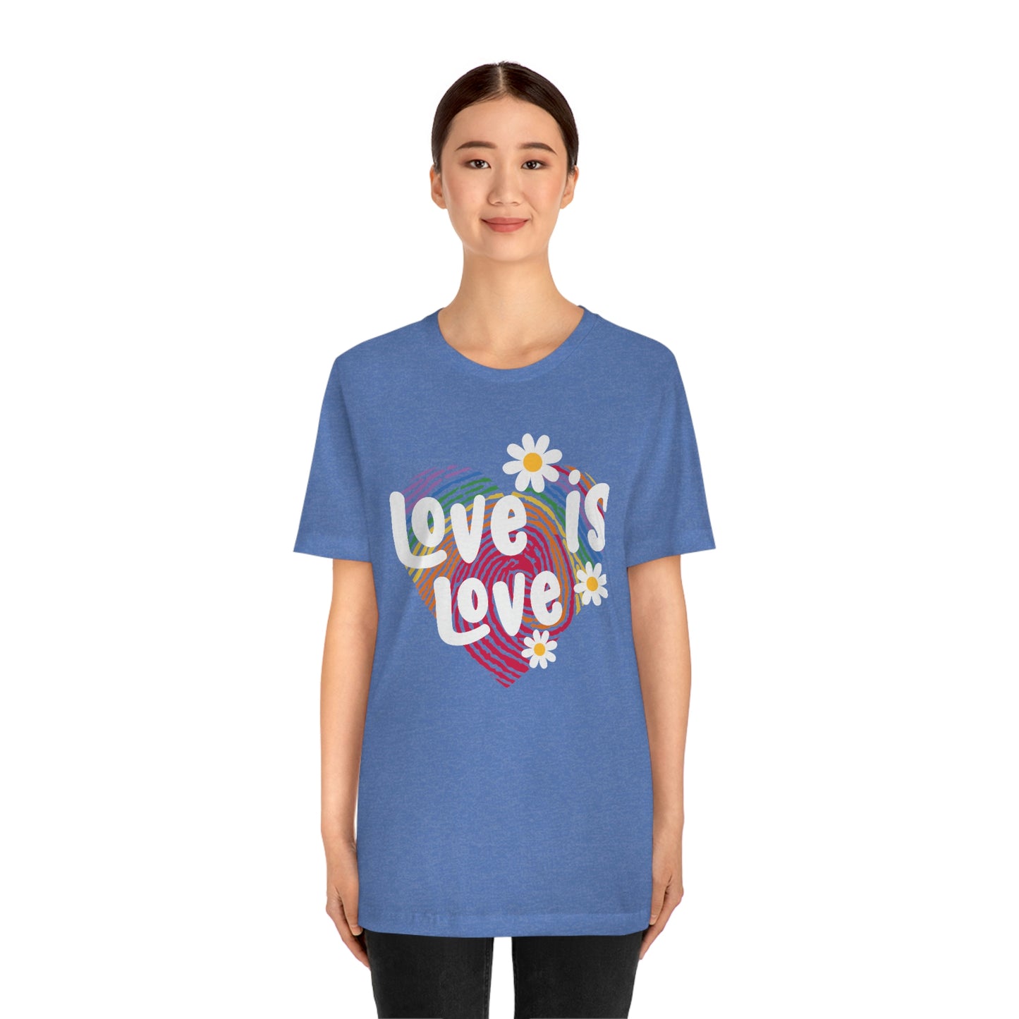 Love is Love Print Unisex Jersey Short Sleeve Tee