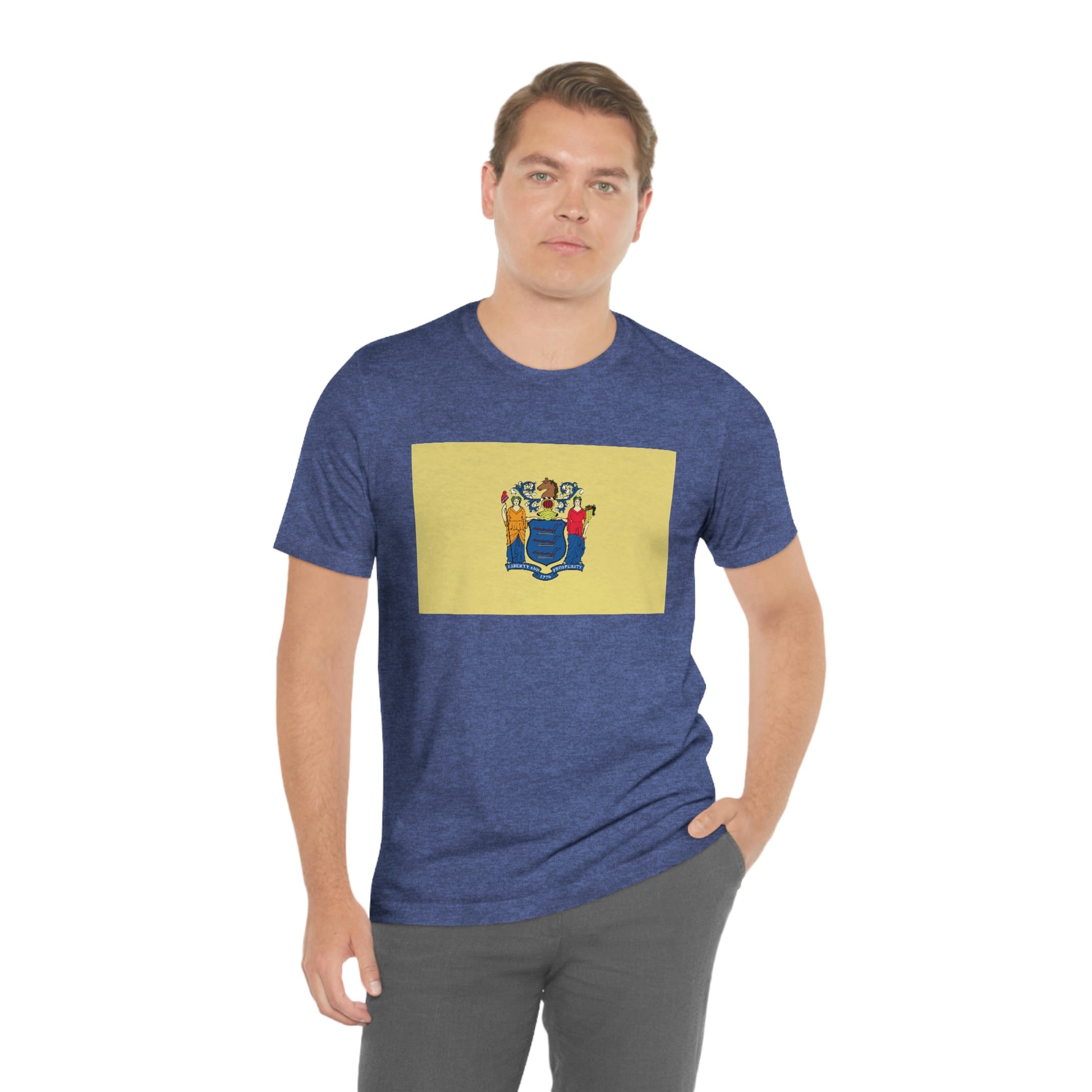 New Jersey Flag Unisex Jersey Short Sleeve Tee Tshirt T-shirt