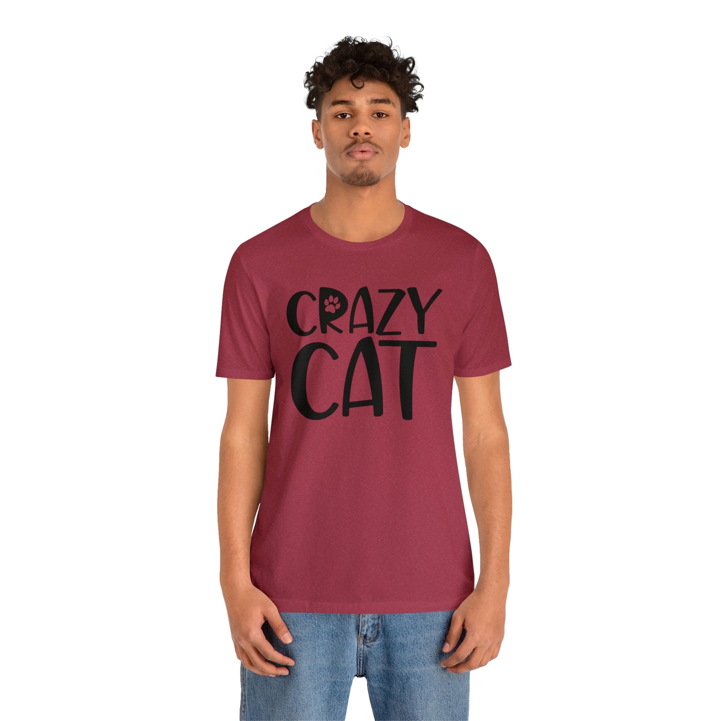 Crazy Cat Short Sleeve T-shirt