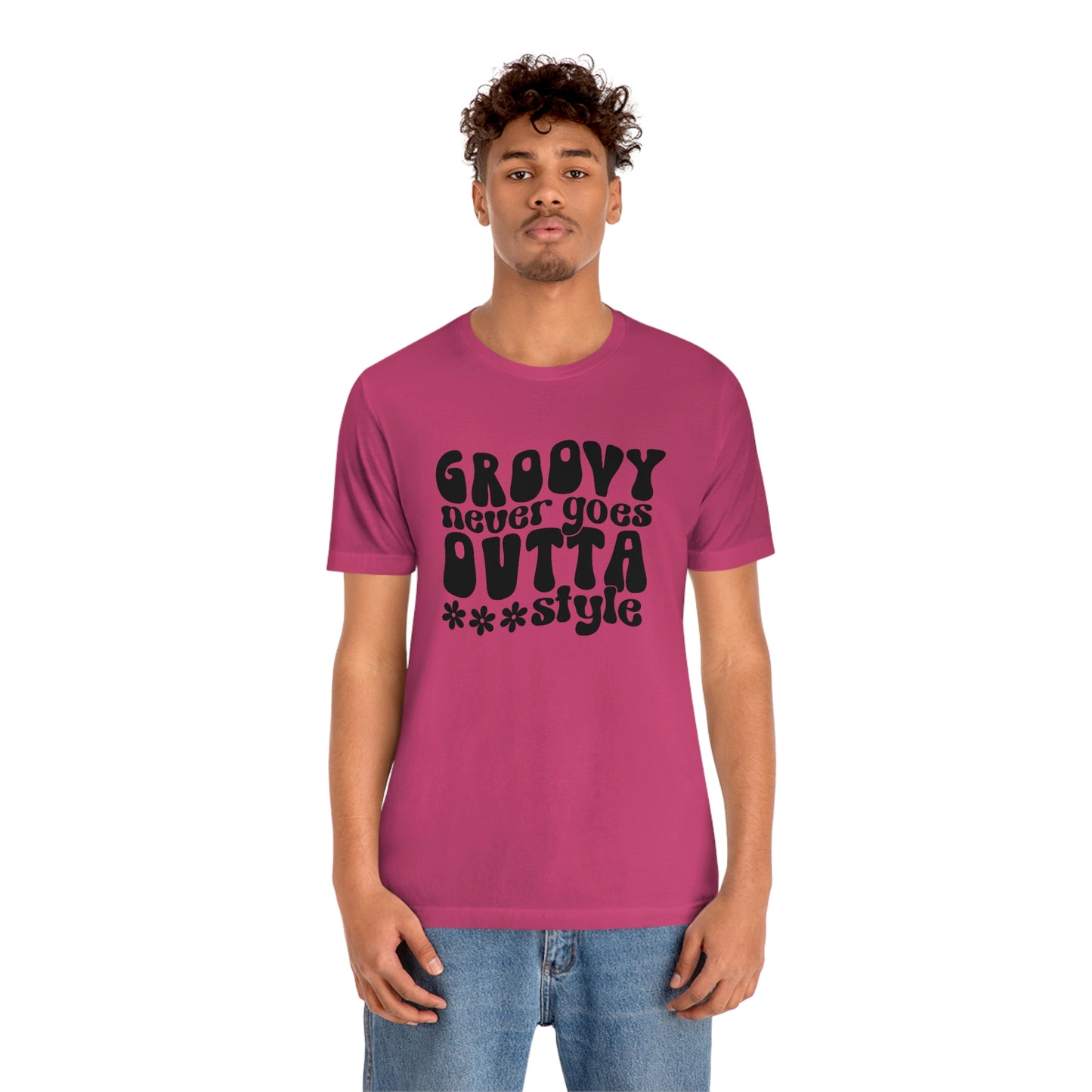 Groovy Never Goes Out of Style Unisex Jersey Short Sleeve Tee