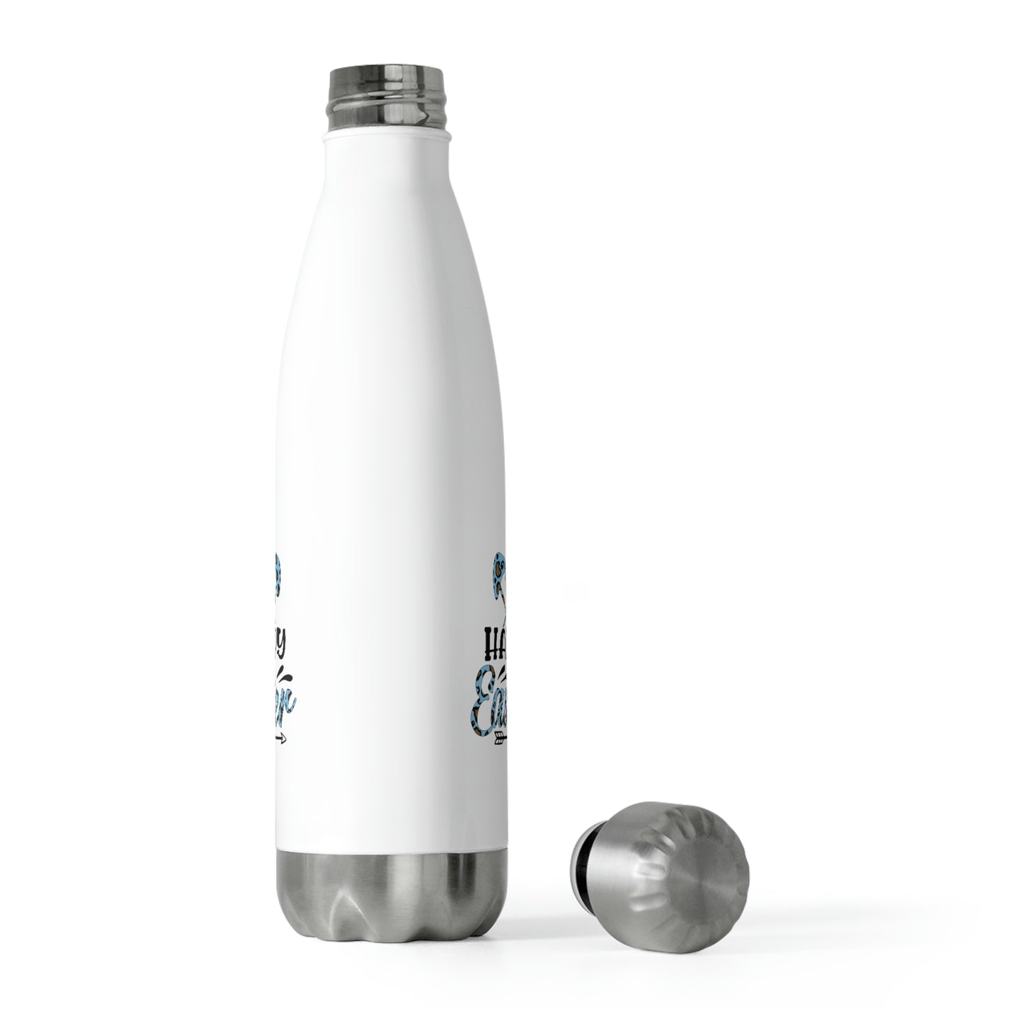 Blue Leopard Print Happy Easter 20oz Insulated Bottle