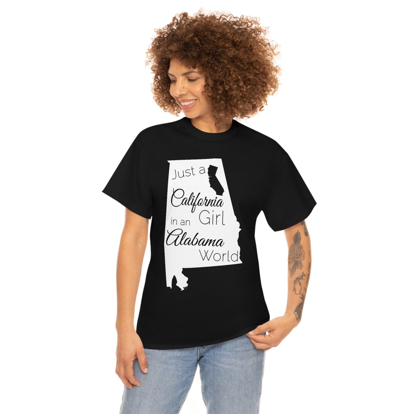 Just a California Girl in an Alabama World Unisex Heavy Cotton Tee