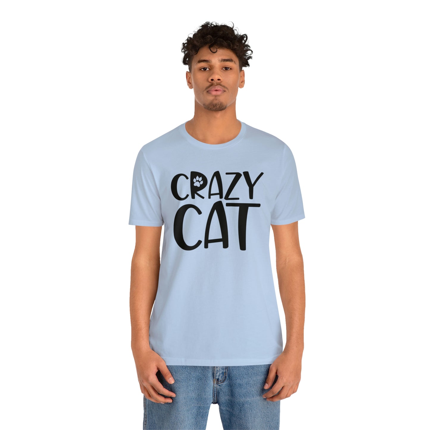 Crazy Cat Short Sleeve T-shirt