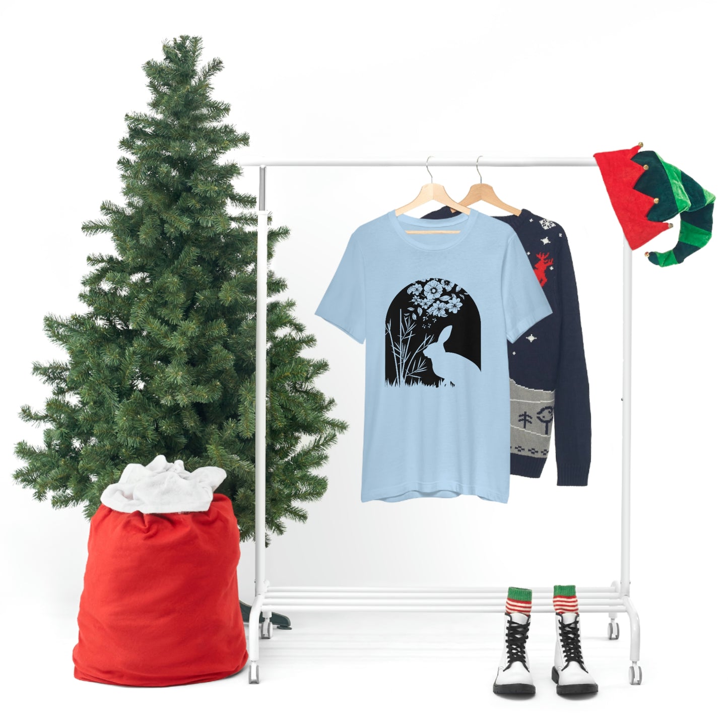 Bunny silhouette scene tshirt tee t-shirt