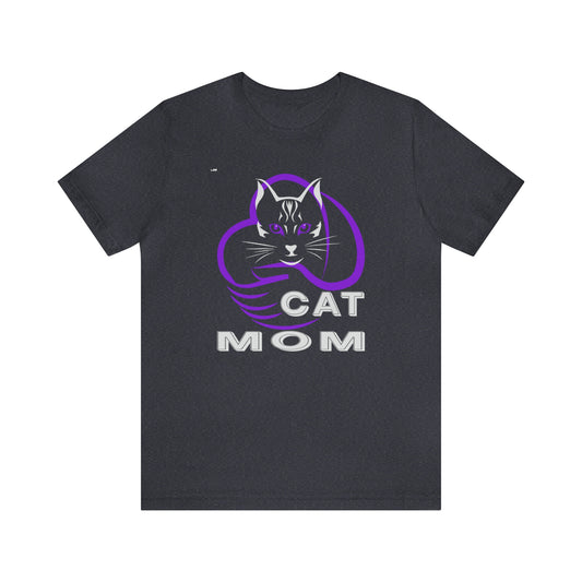 Cat Mom Short Sleeve T-shirt