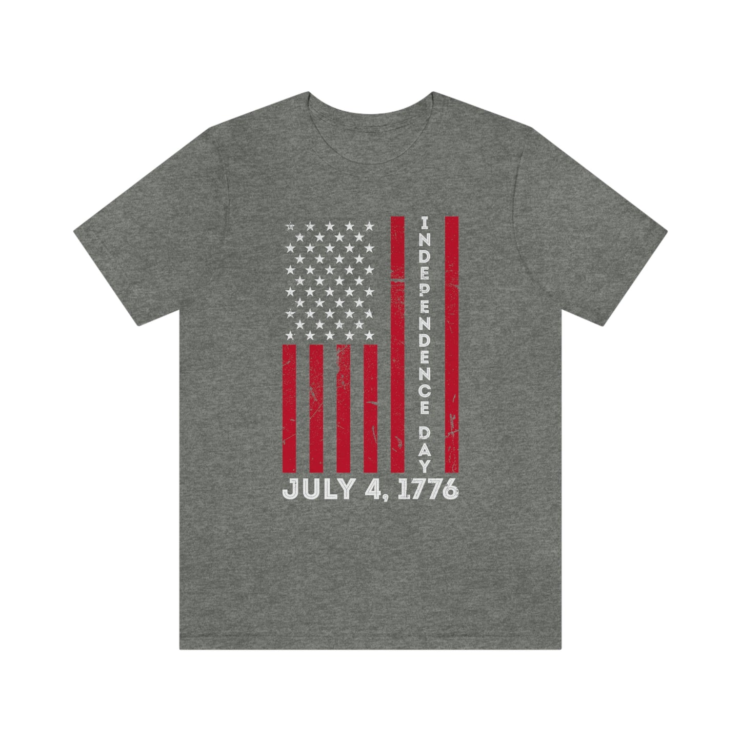 Independence Day Flag July 4th 1776 Unisex Jersey Short Sleeve Tee