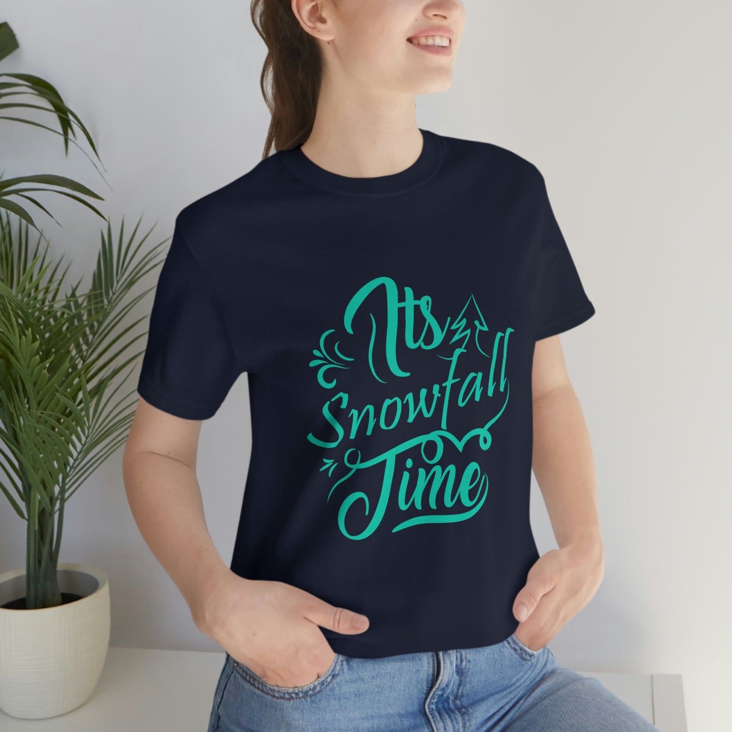 It's Snowfall Time Print Unisex Jersey Short Sleeve Tee