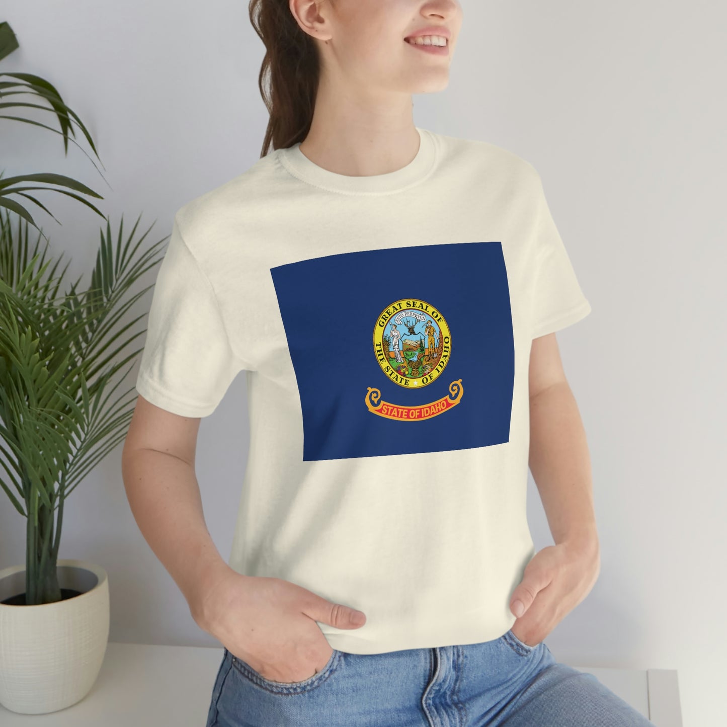 Idaho Flag Unisex Jersey Short Sleeve Tee Tshirt T-shirt