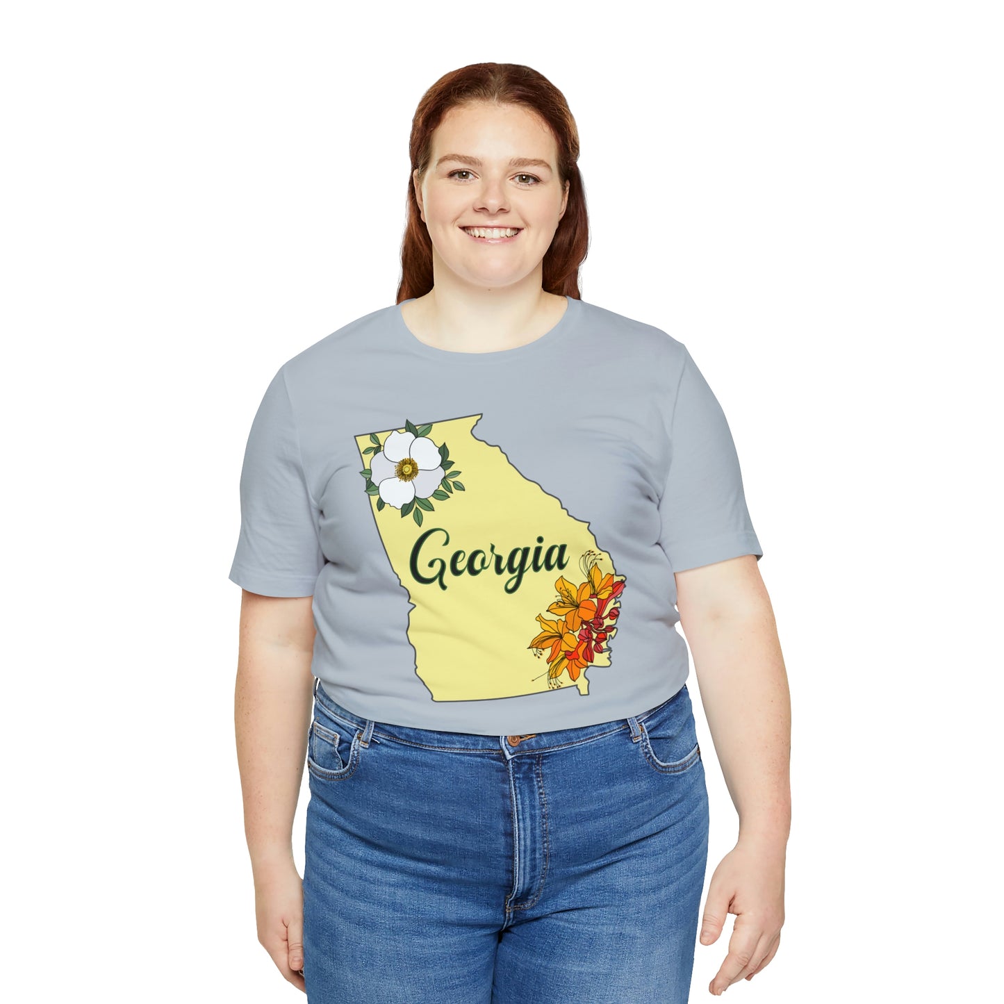 Georgia State Flower Short Sleeve T-shirt
