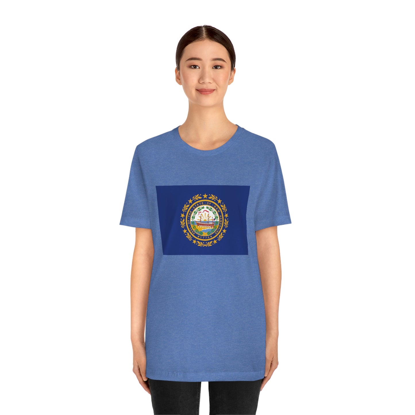 New Hampshire Flag Unisex Jersey Short Sleeve Tee Tshirt T-shirt