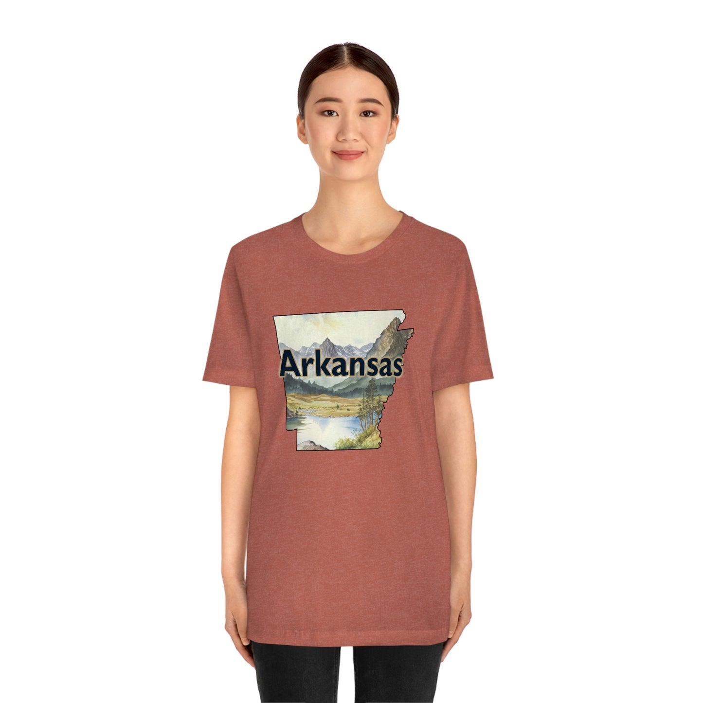 Arkansas Landscape Unisex Jersey Short Sleeve Tee Tshirt T-shirt