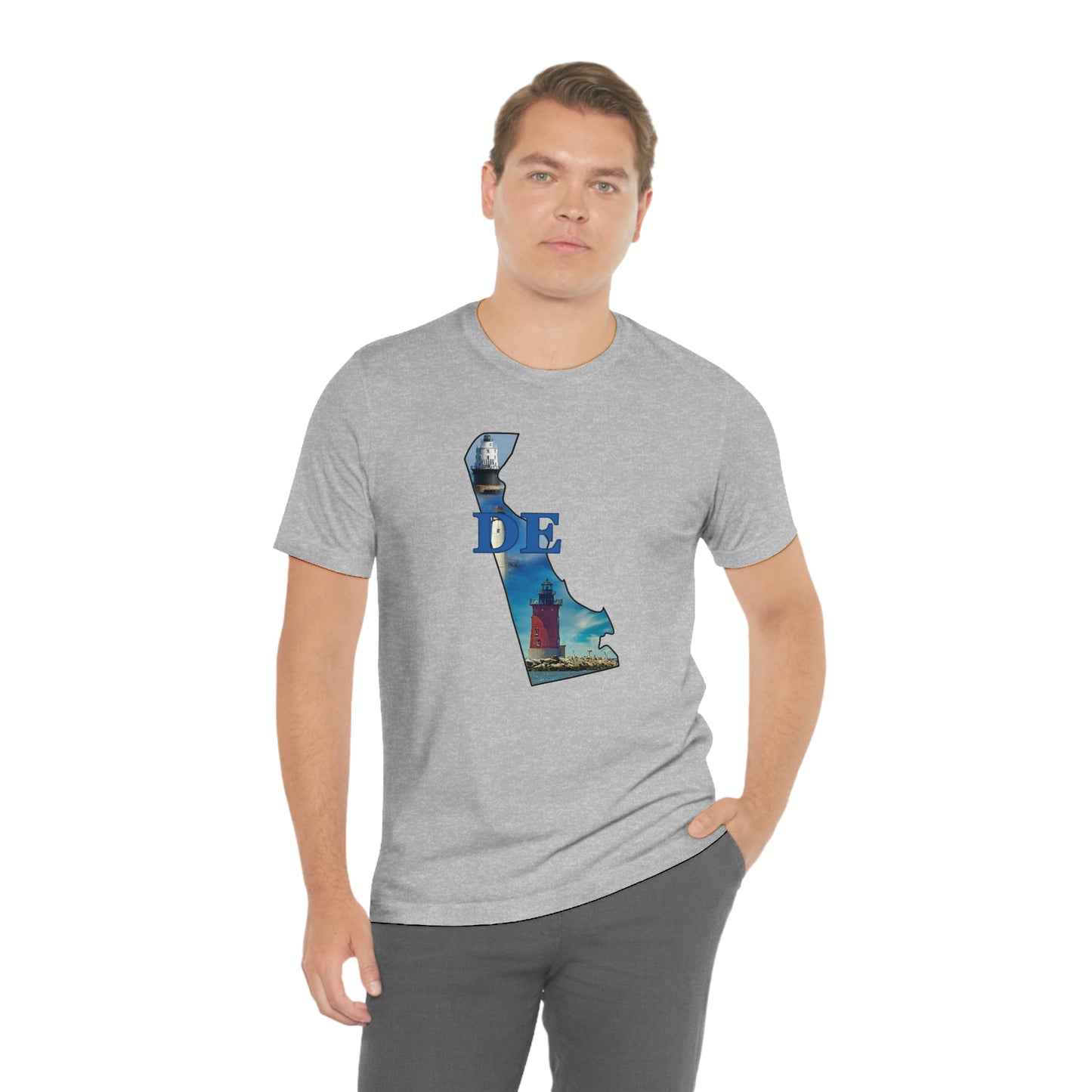 Delaware Lighthouse Short Sleeve  T-shirt