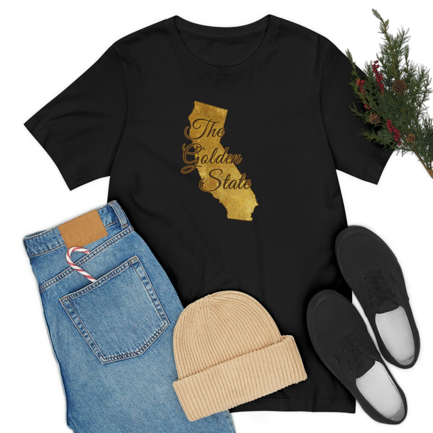 The Golden State California Unisex Jersey Short Sleeve Tee Tshirt T-shirt