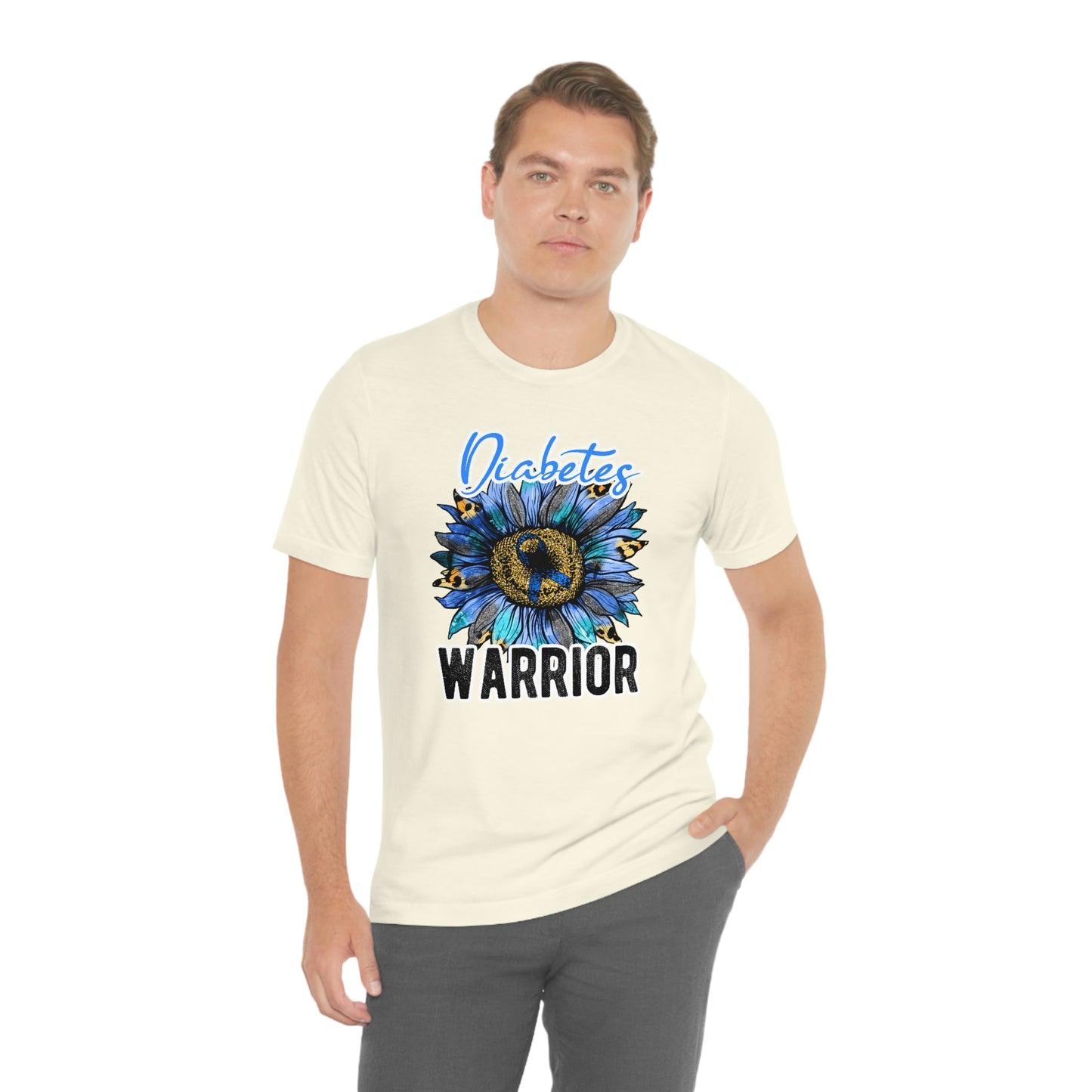 Diabetes Warrior Diabetes Awareness Print Unisex Jersey Short Sleeve Tee