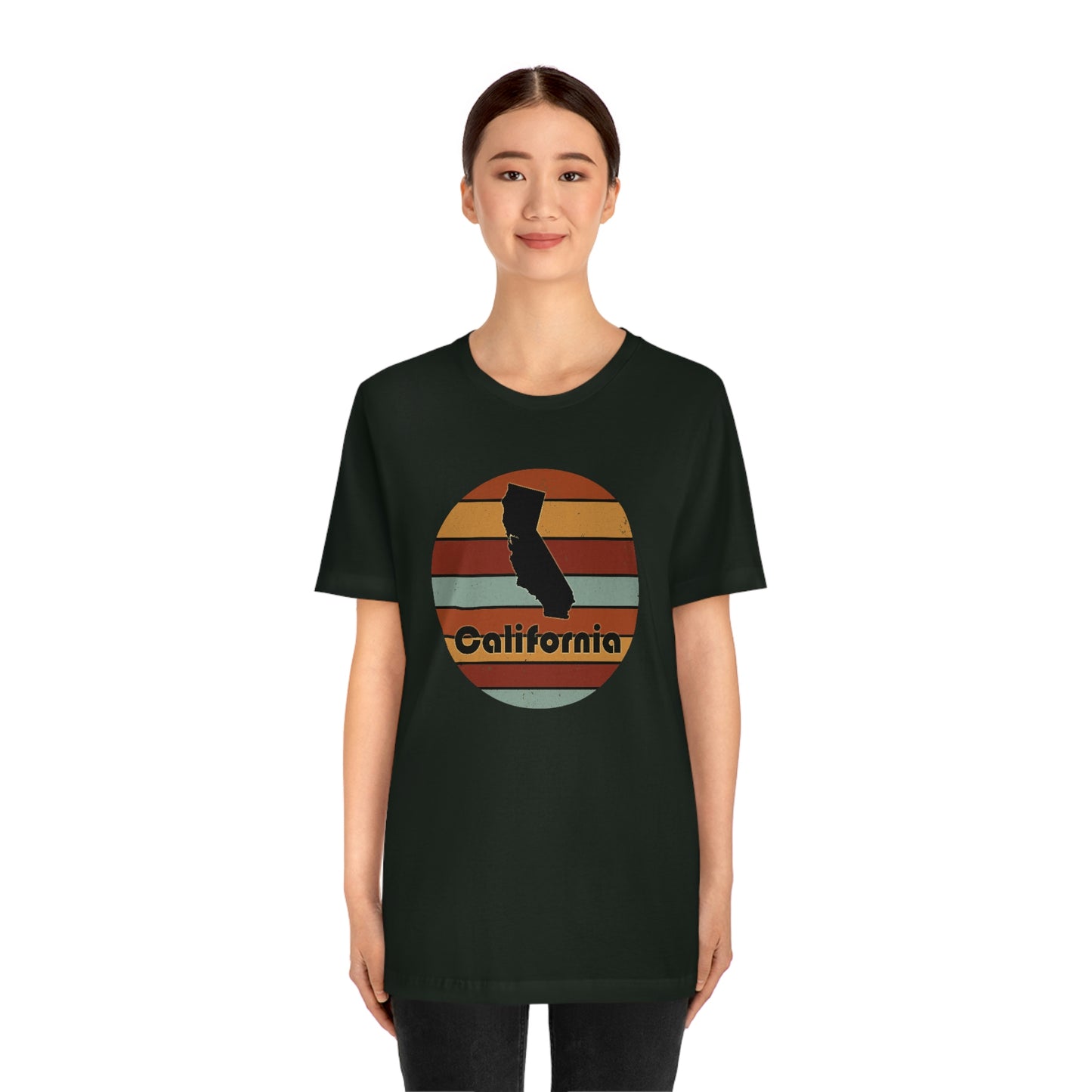California Retro Sunset Unisex Jersey Short Sleeve Tee Tshirt T-shirt