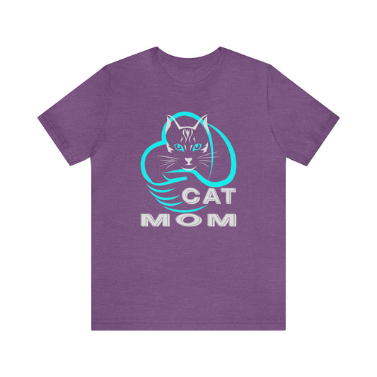 Cat Mom Short Sleeve T-shirt