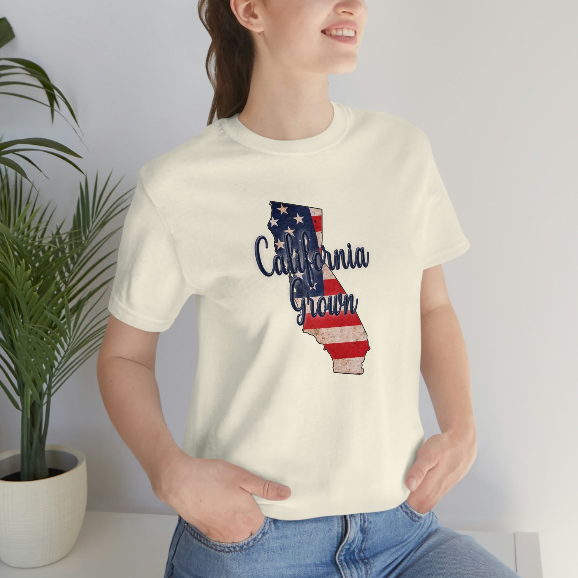 California US Flag Unisex Jersey Short Sleeve Tee Tshirt T-shirt