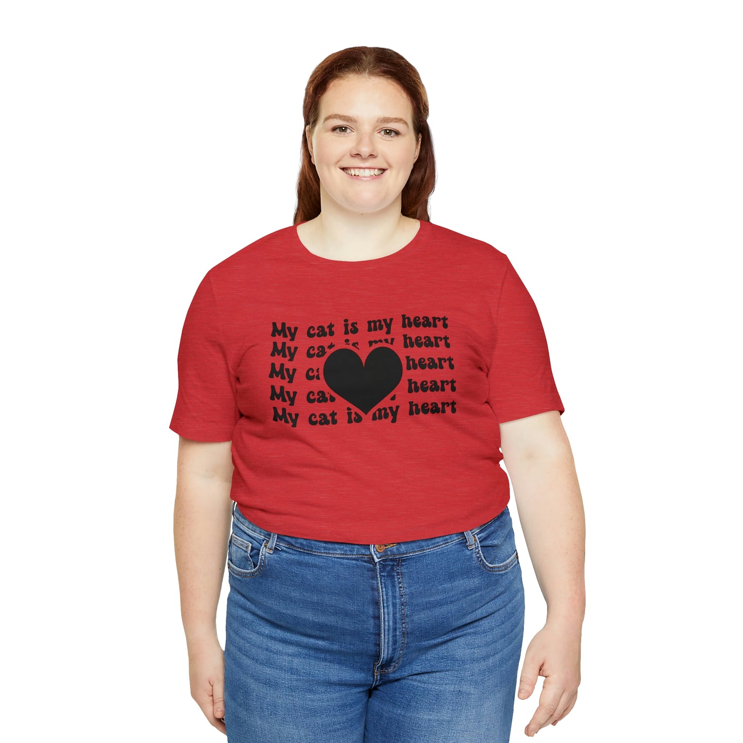 My Cat is My Heart Short Sleeve T-shirt