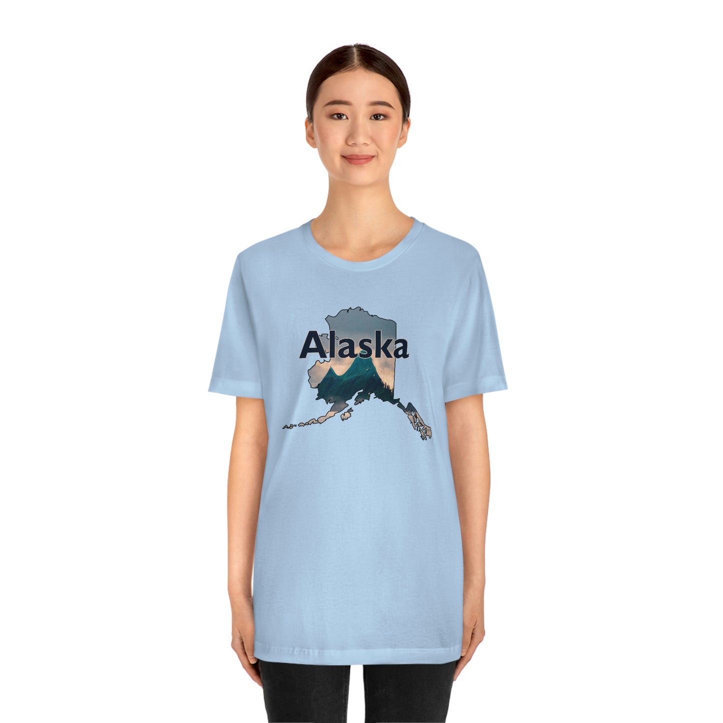 Alaska Mountains Unisex Jersey Short Sleeve T-shirt
