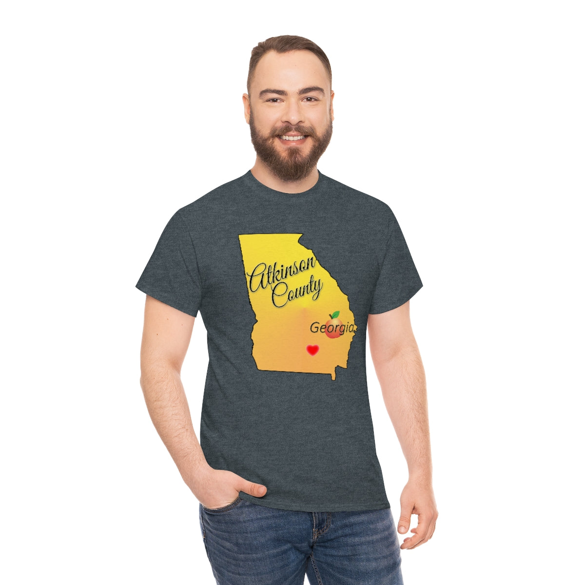 Atkinson County Georgia Unisex Heavy Cotton Tee