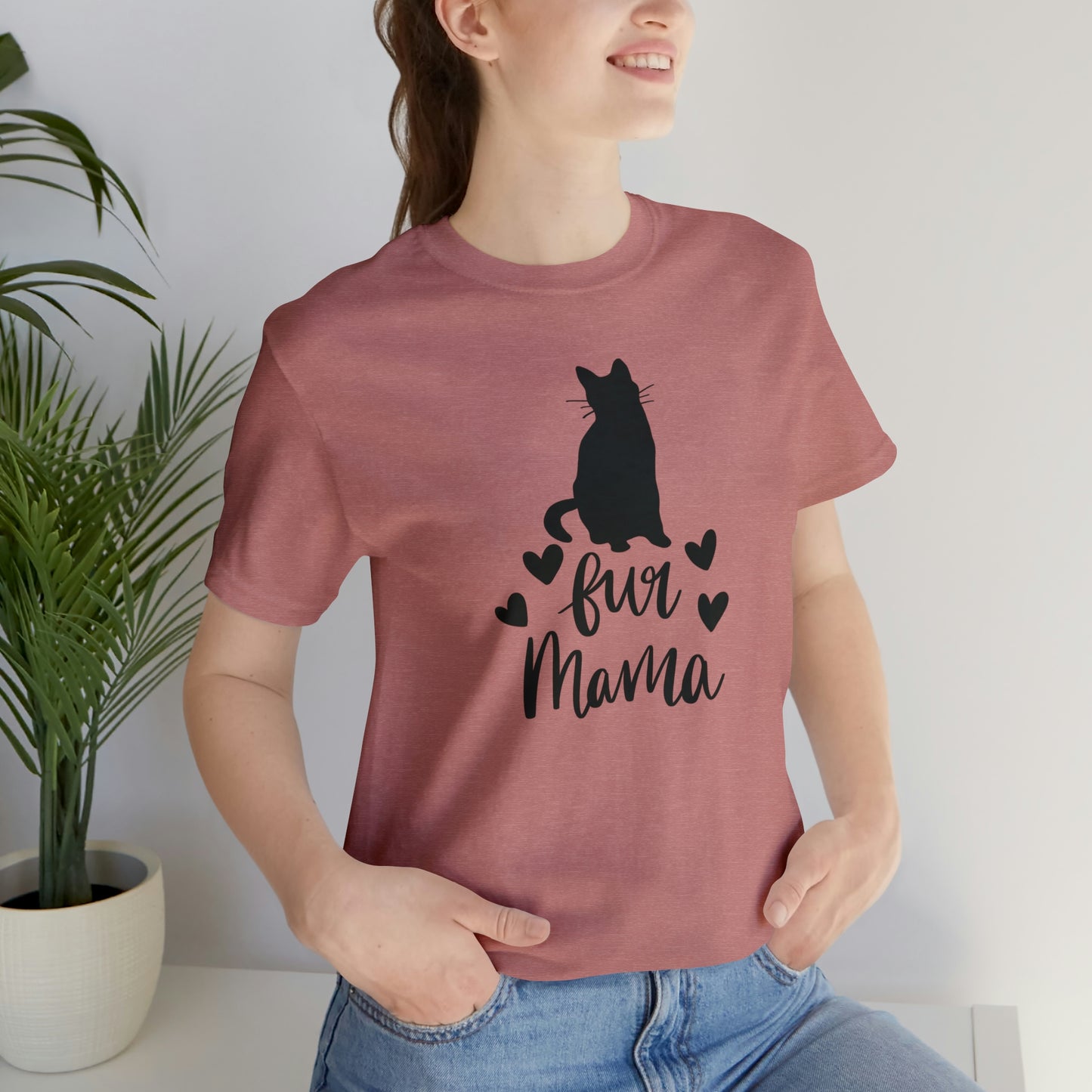Fur Mama Cat Short Sleeve T-shirt
