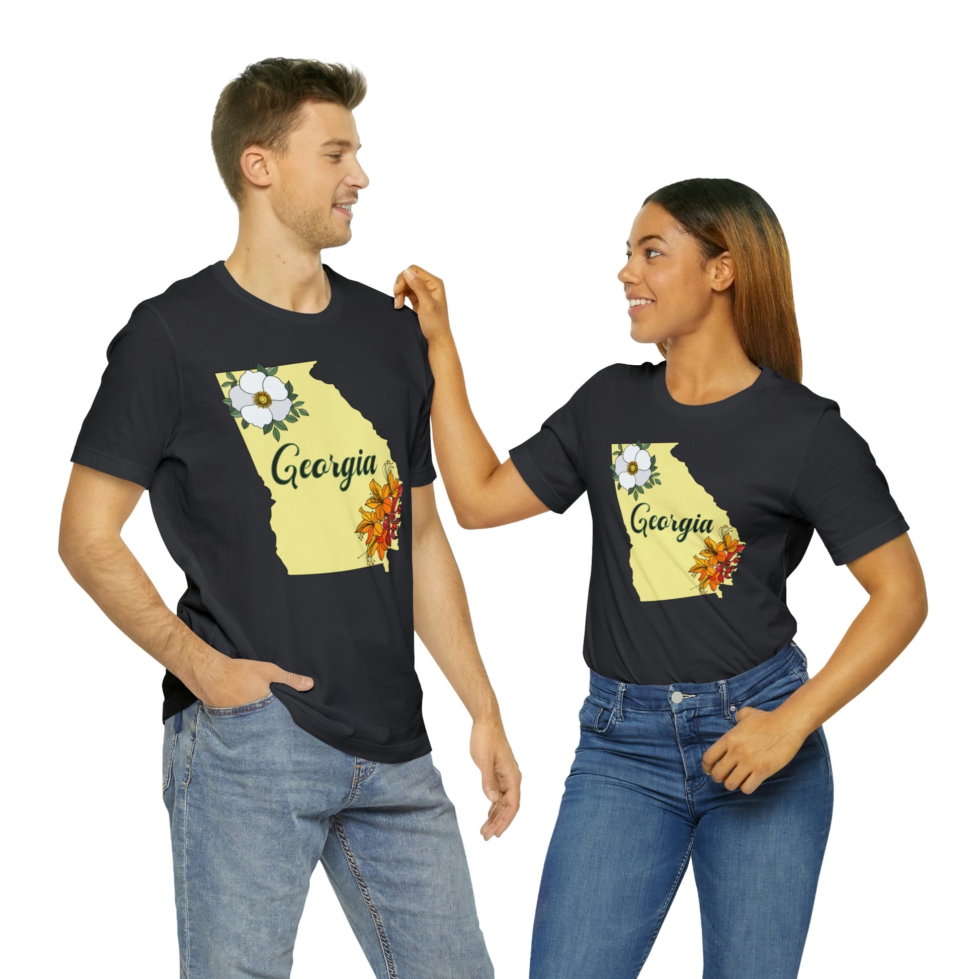 Georgia State Flower Short Sleeve T-shirt