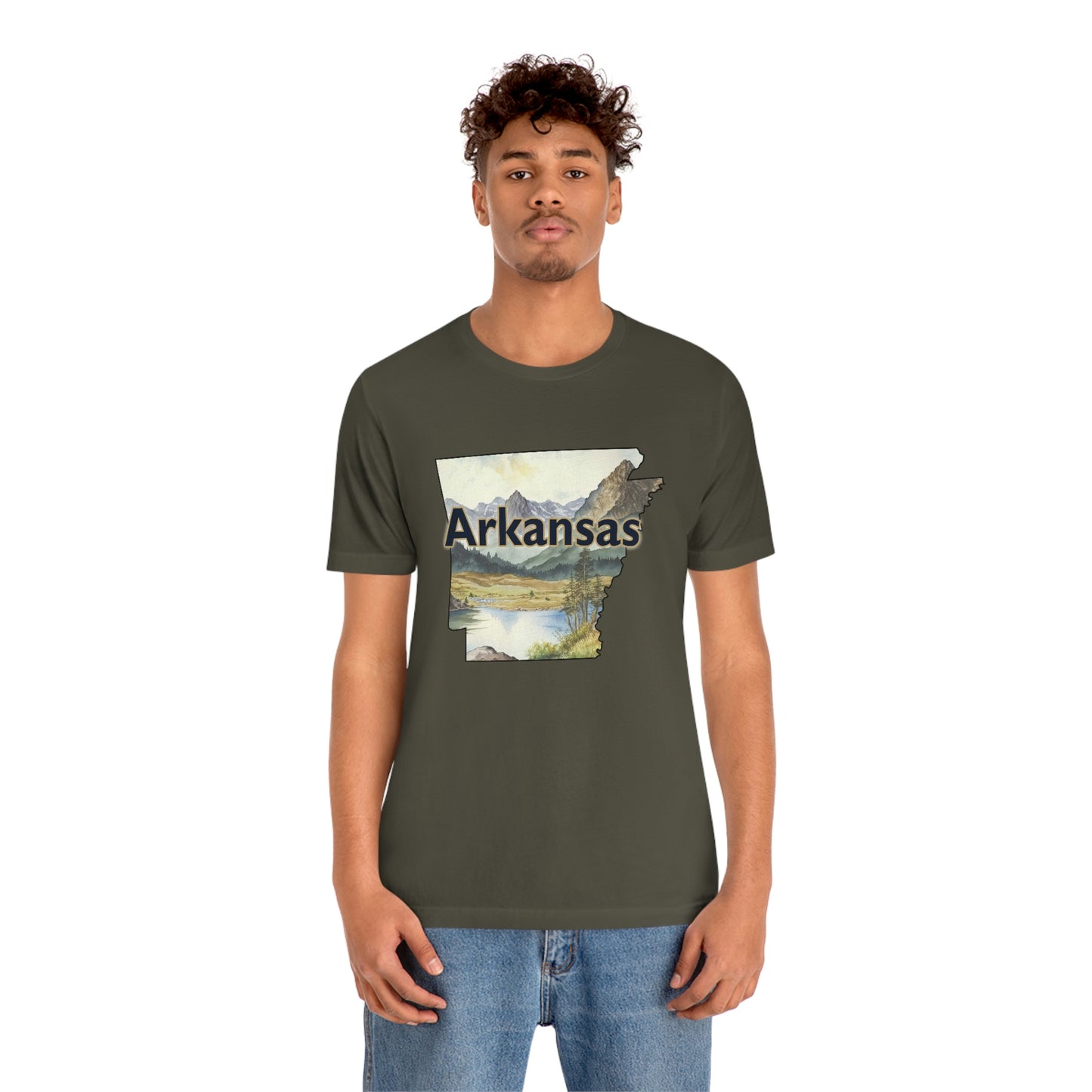 Arkansas Landscape Unisex Jersey Short Sleeve Tee Tshirt T-shirt