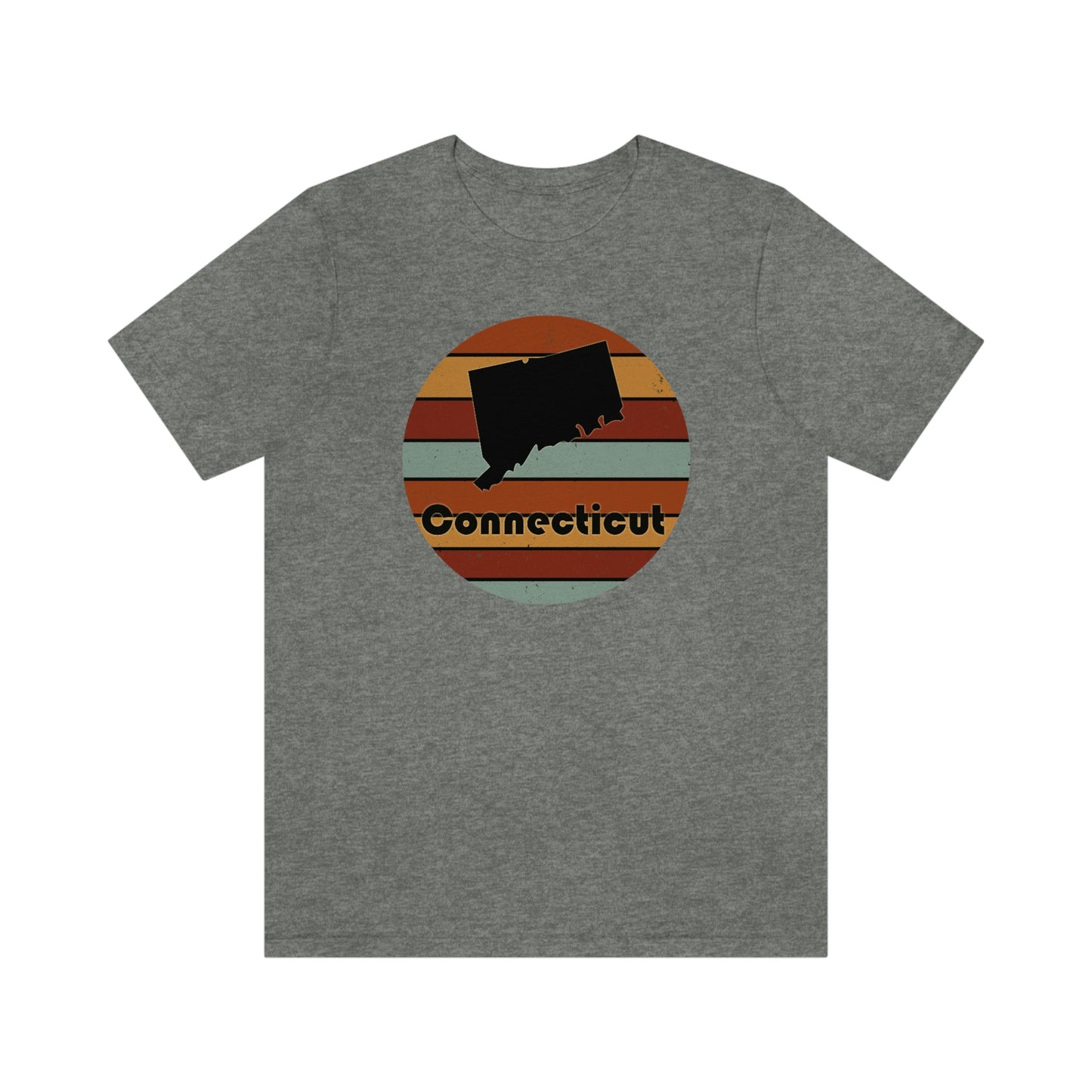 Connecticut Retro Sunset Short Sleeve T-shirt