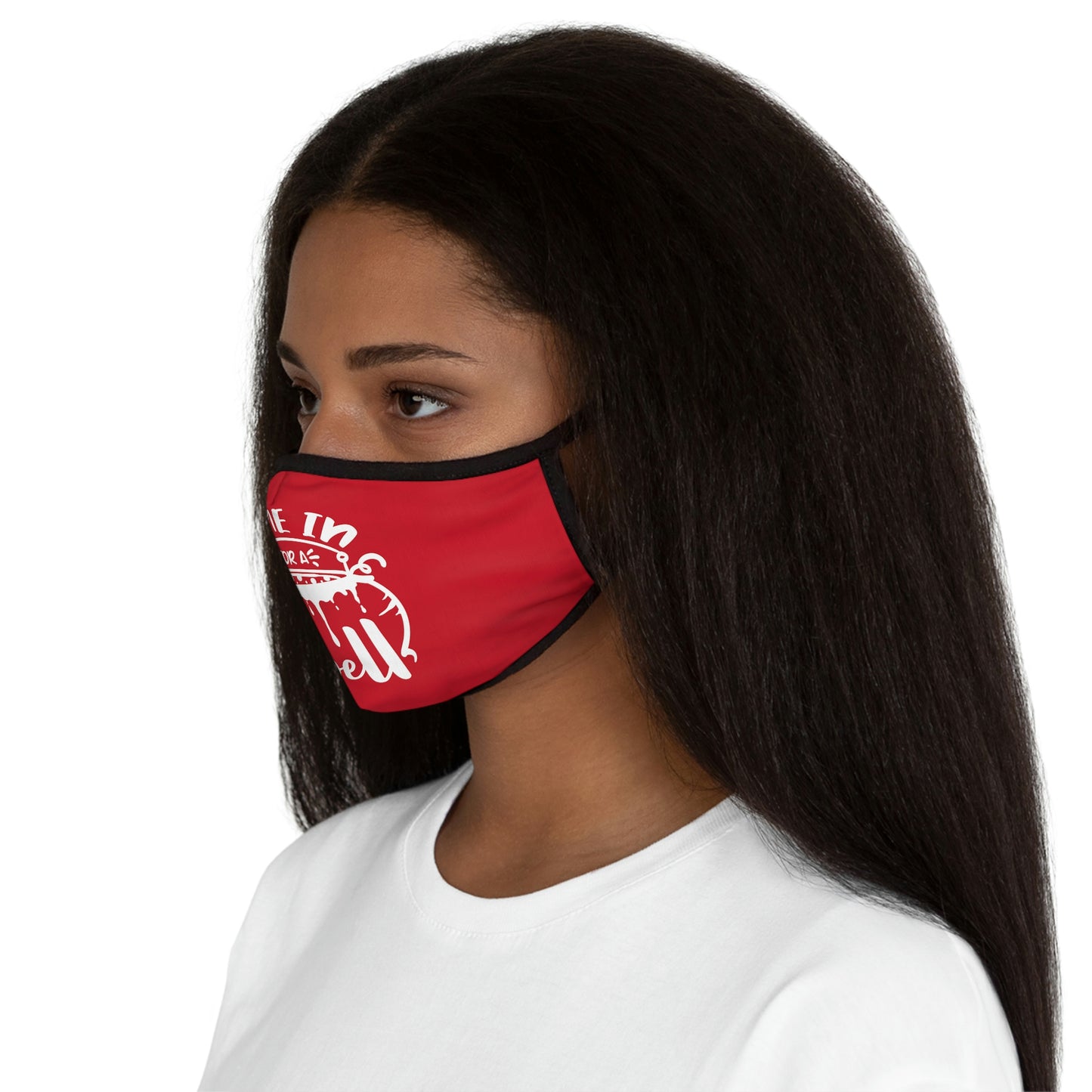 Come in for a Spell Fitted Polyester Face Mask